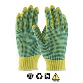 Kut Gard Kevlar Gloves with PVC Dot Two Sides - Large